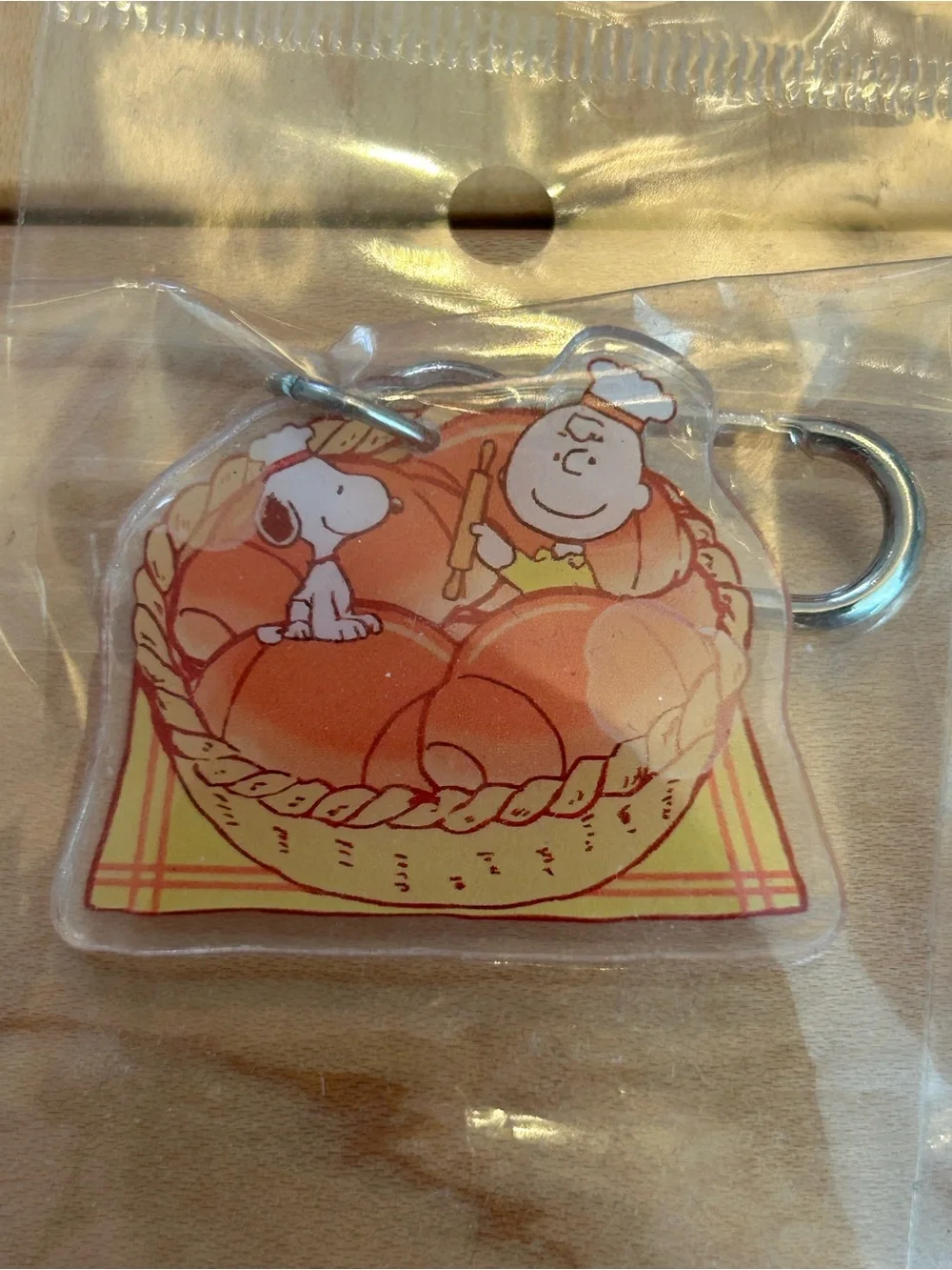 NIP New Snoopy food snacks treats 6 pc lot acrylic resin keychains bag charms